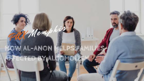 group of people at an al-anon meeting for help with alcoholism in the family