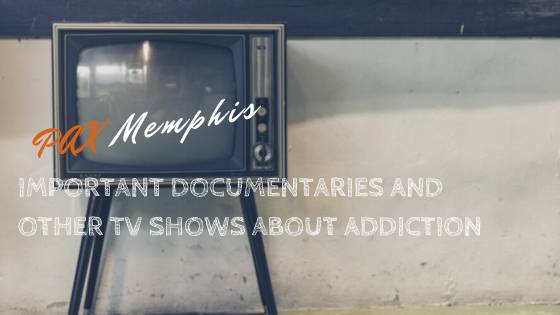 old tv showing documentaries about addiction